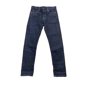 Uniqlo Mens Slim Skinny Selvedge Jeans Dark Wash 29x34 New Without Tags